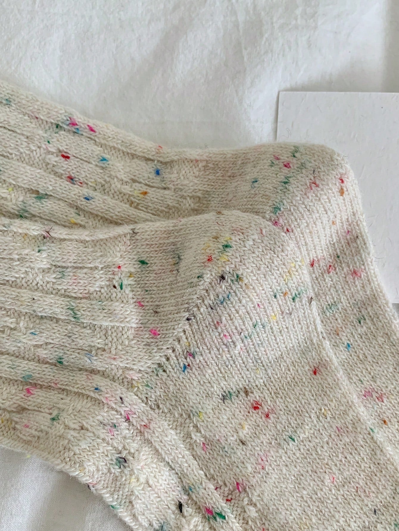Cozy Knit Speckled Wool Socks - Soft & Warm Winter Essentials