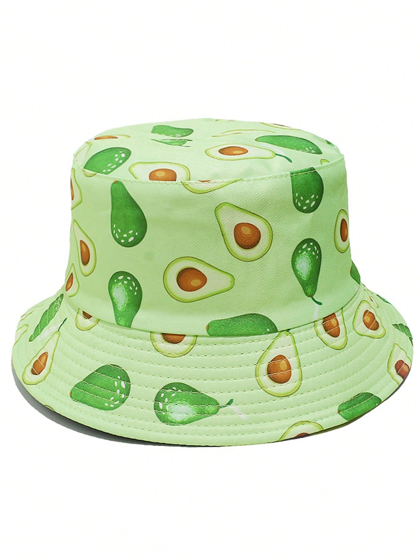 Avocado Print Bucket Hat – Trendy Green Summer Hat for Avocado Lovers