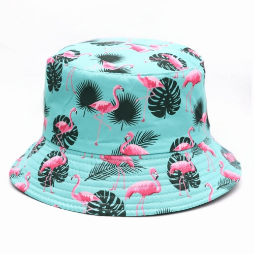 Flamingo Bucket Hat – Tropical Light Blue Summer Style
