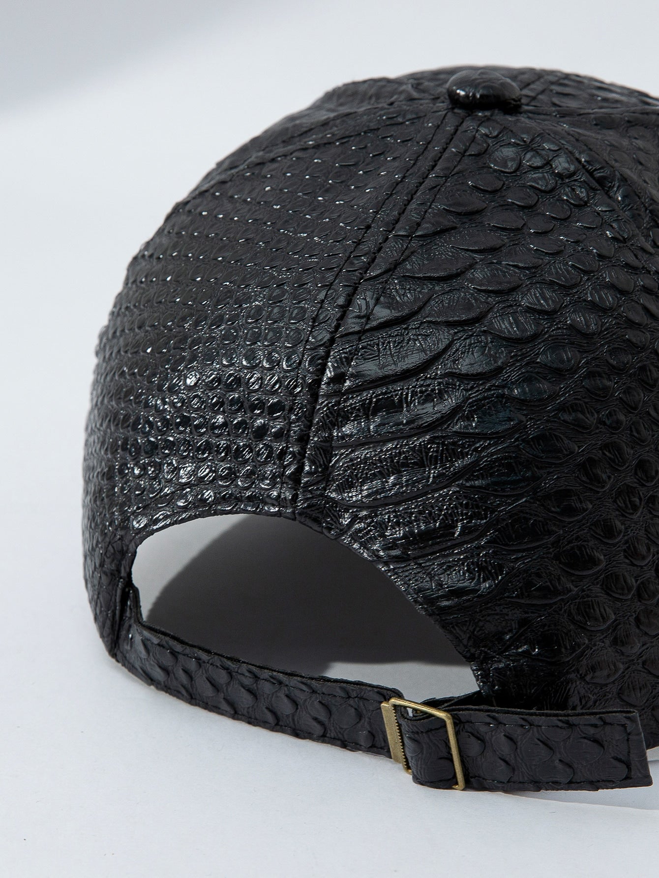 Snakeskin Embossed Fashion Baseball Cap