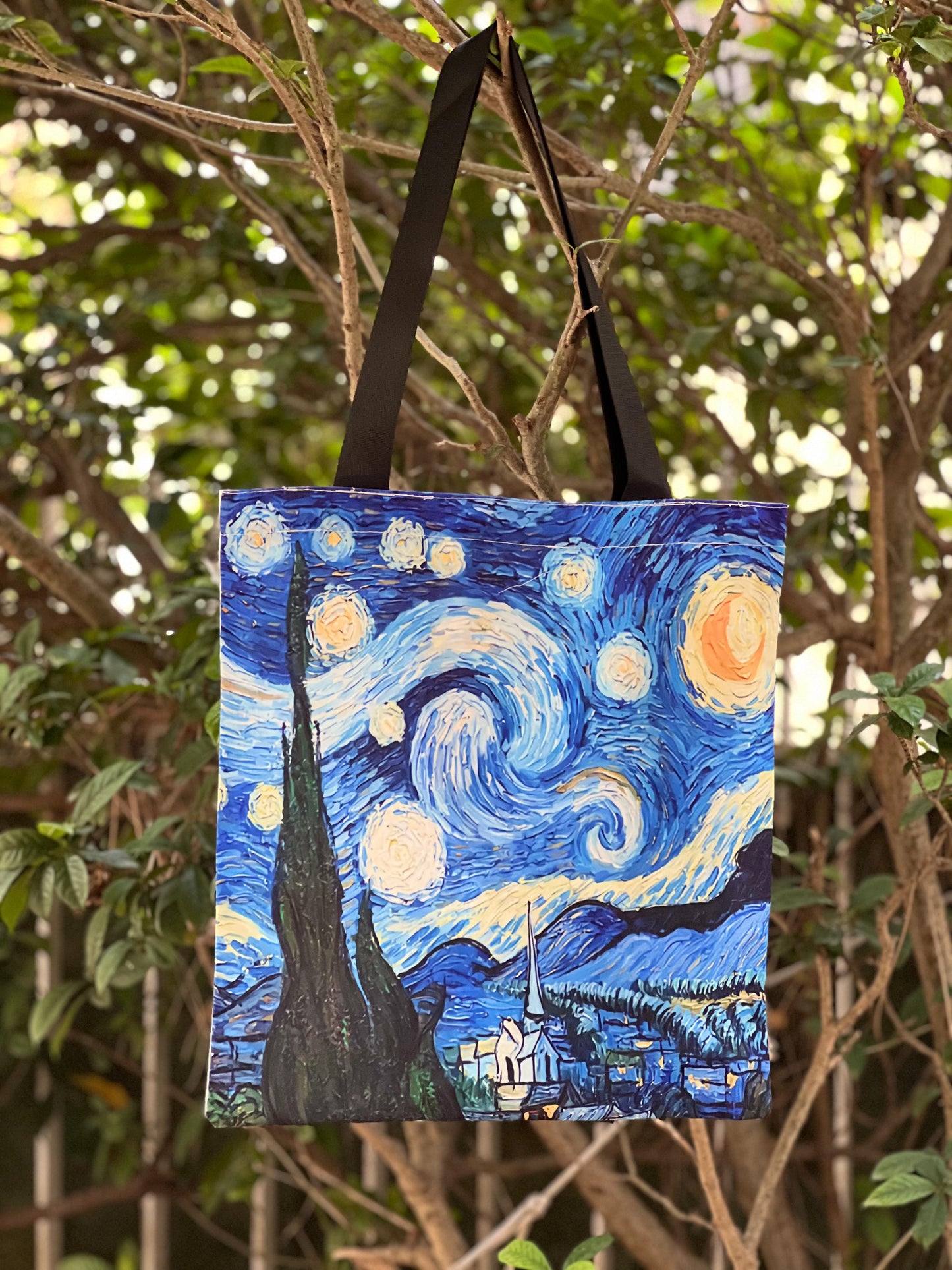 Van Gogh The Starry Night Tote Bag – Iconic Art Canvas Shoulder Bag