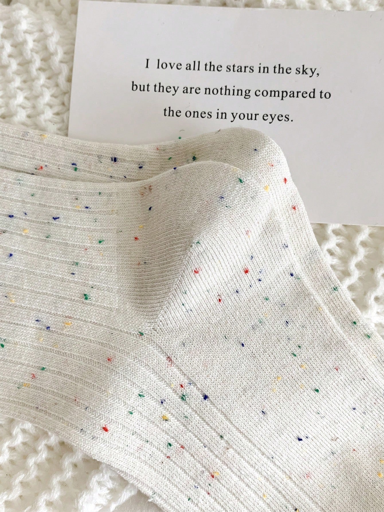 4-Pair Speckled Socks Set – Cozy, Stylish, and Versatile