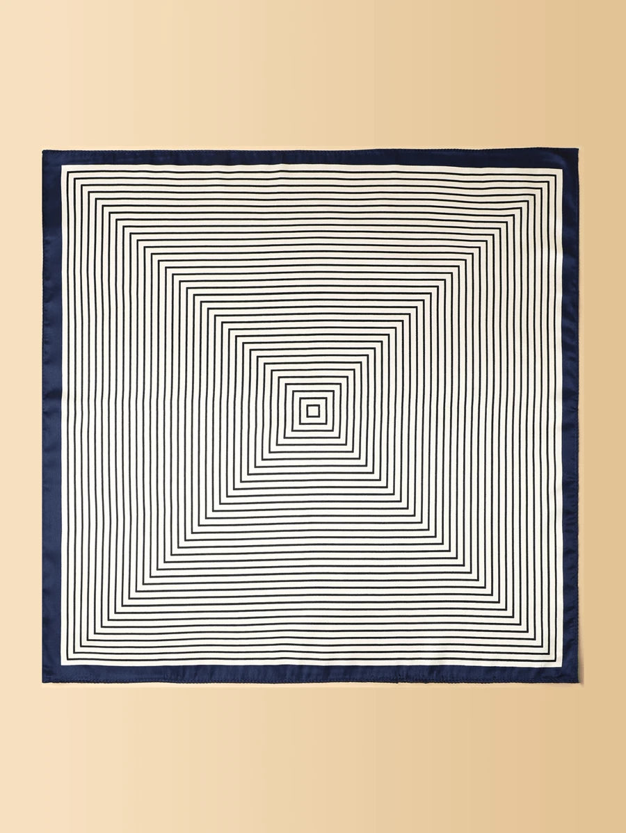 Geometric Stripes Vintage Bandana