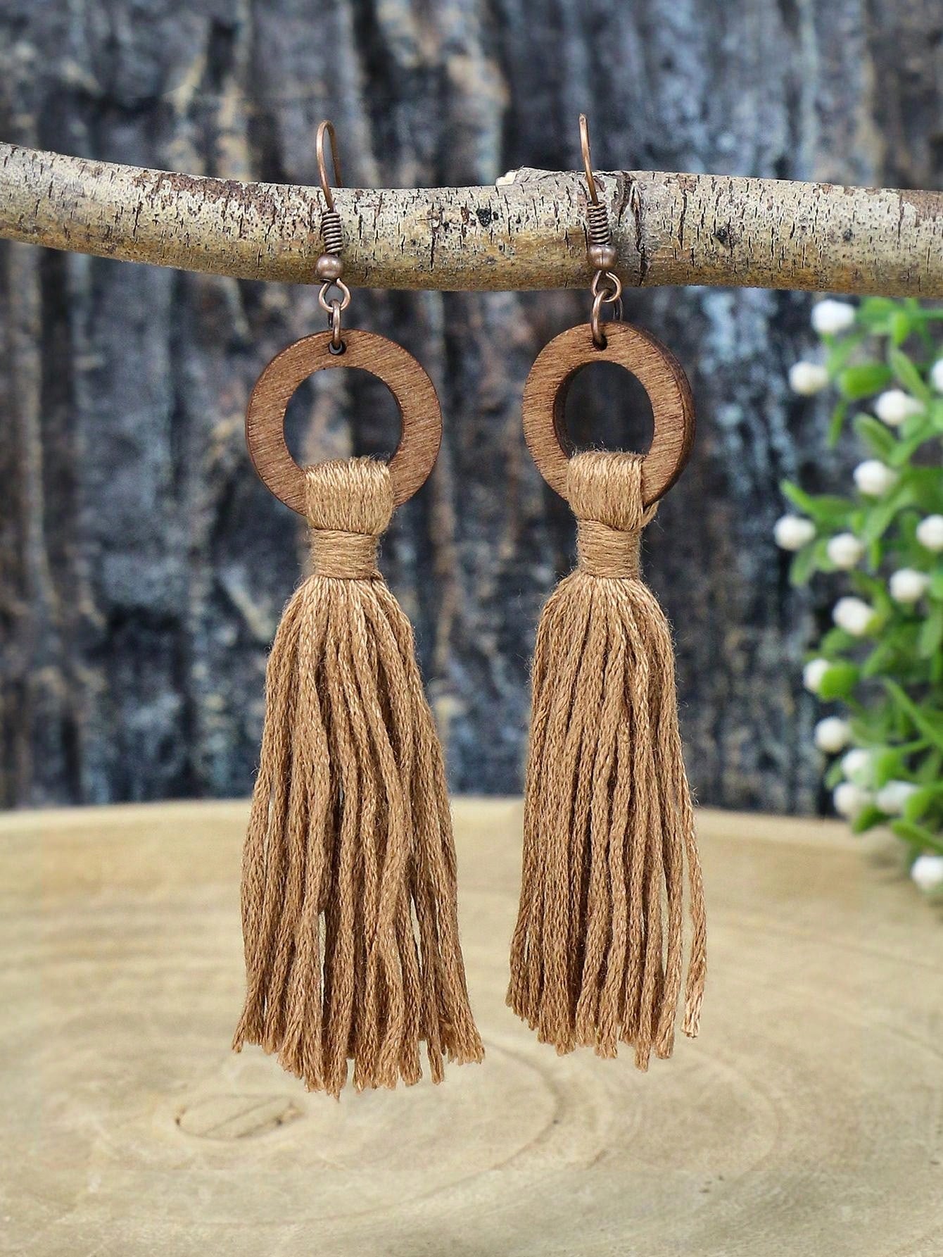 3pcs Bohemian Vintage Style Fringe: Necklace and Earring