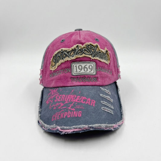 "Kingston 1969" Distressed Grunge Baseball Cap