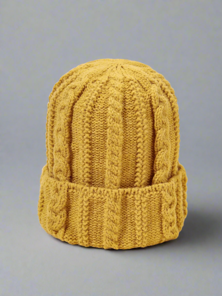 Stylish Cable Knit Beanies - Cozy Winter Hats in Vibrant Colors