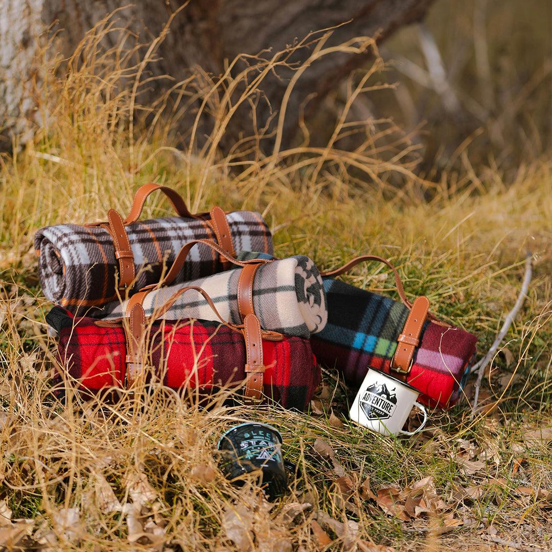 Cozy Fleece Blanket: Stylish Winter Wrap with Belt Tie