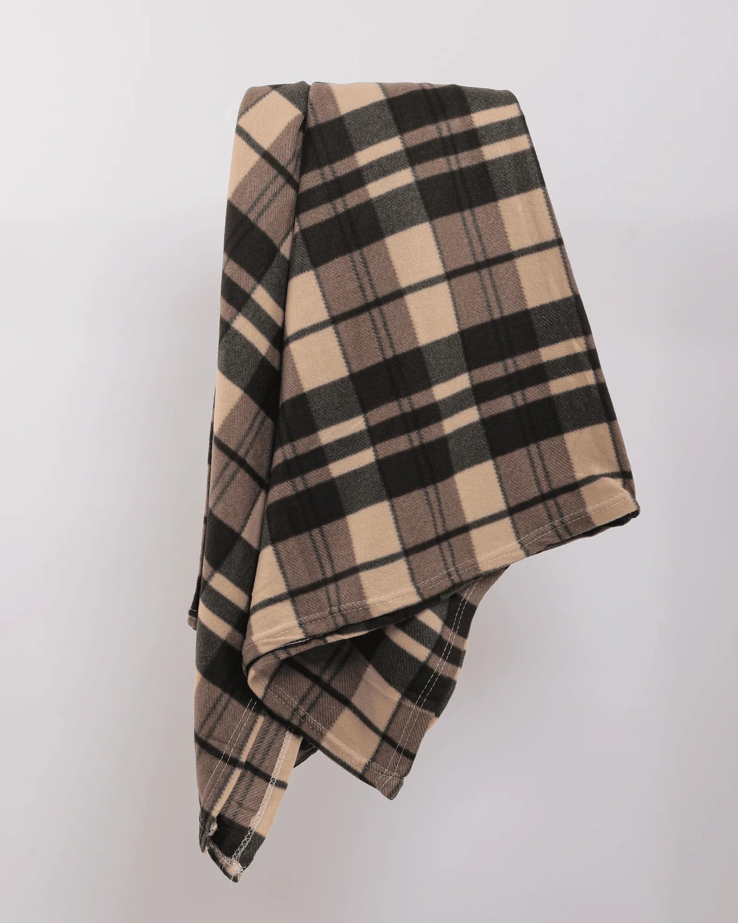 Cozy Fleece Blanket: Stylish Winter Wrap with Belt Tie