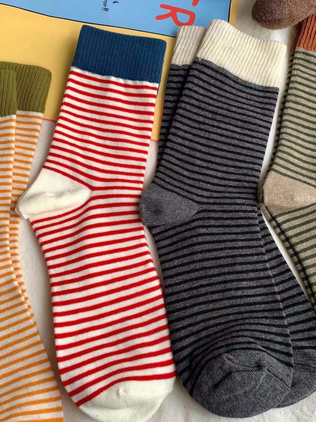Stylish Autumn Striped Socks | Cozy and Trendy Designs for Fall