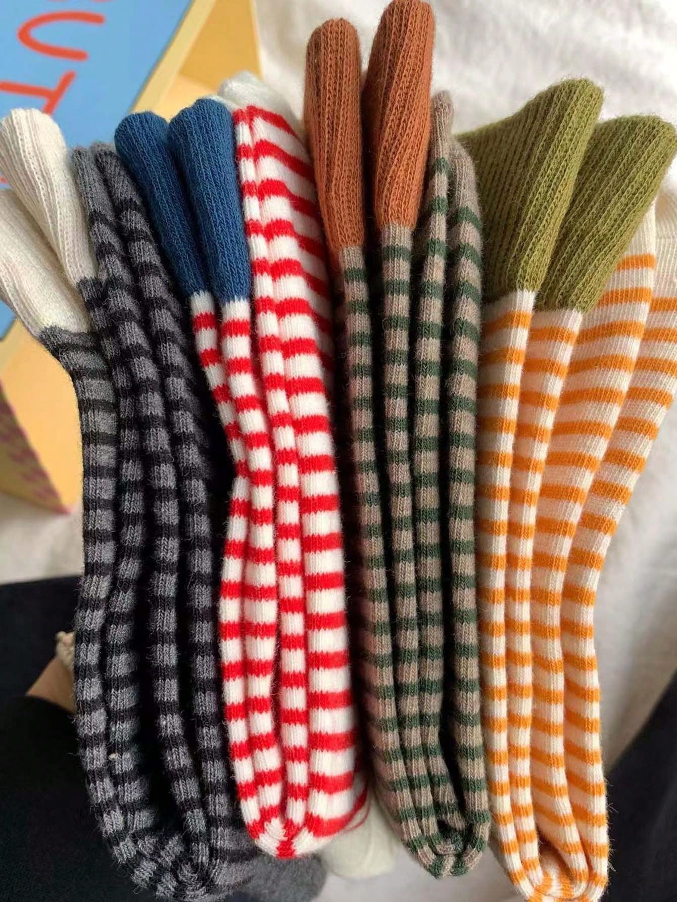 Stylish Autumn Striped Socks | Cozy and Trendy Designs for Fall