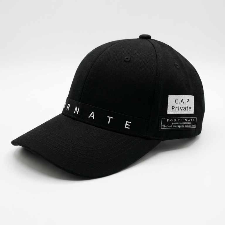 Premium Black "Private" Designer Cap