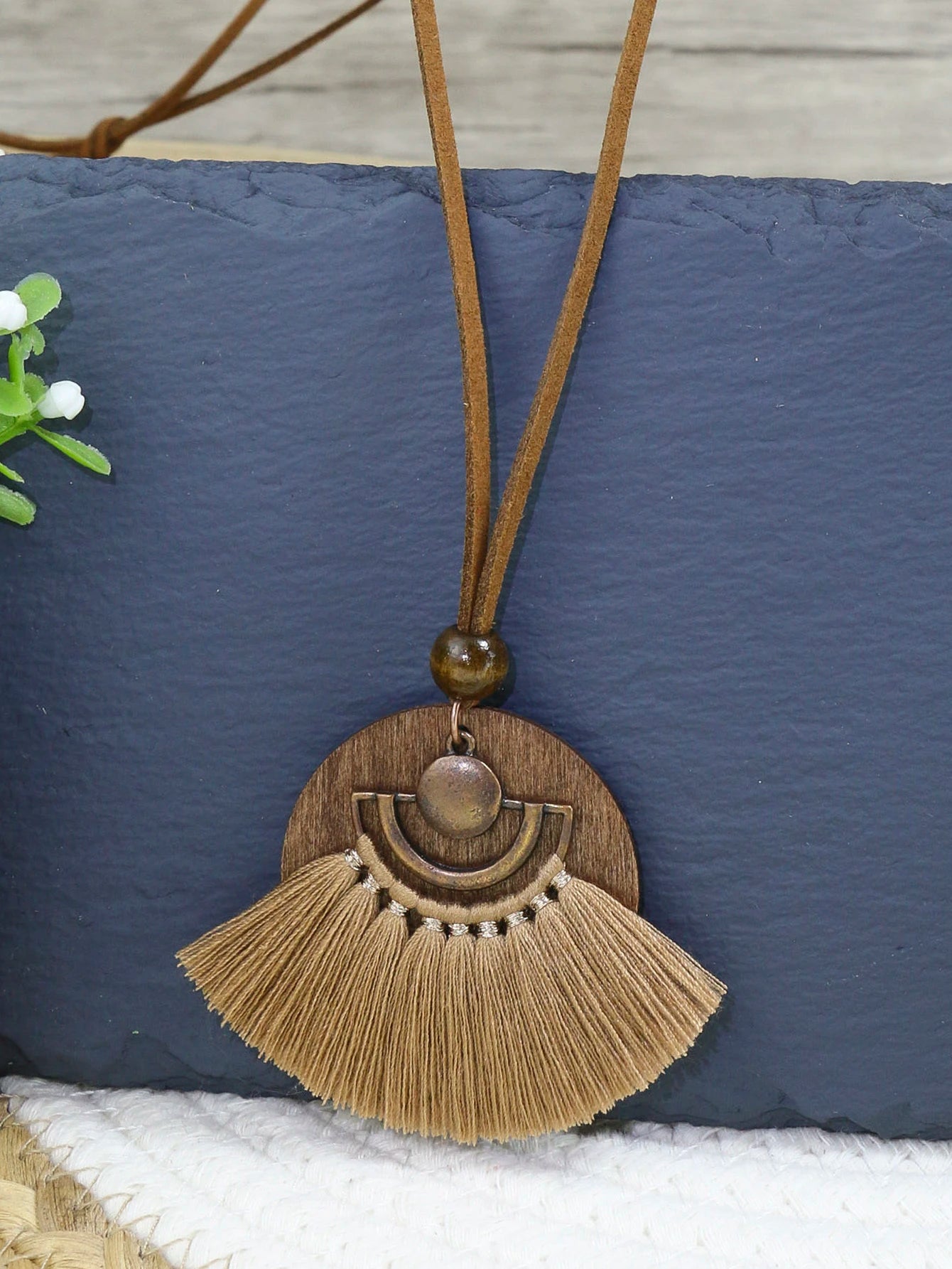 3pcs Bohemian Vintage Style: Necklace and Earring