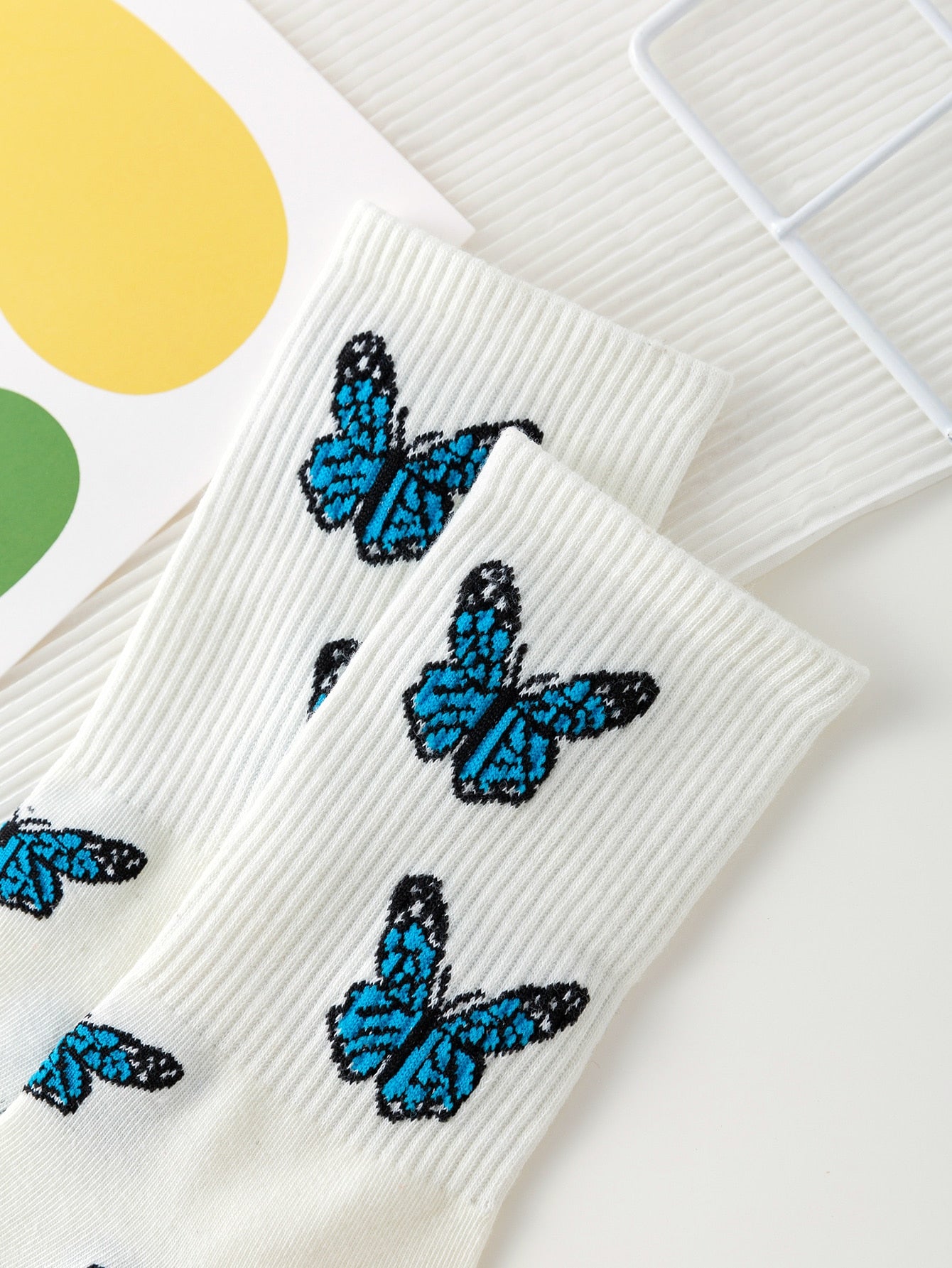 Butterfly Pattern Socks - Stylish & Comfortable