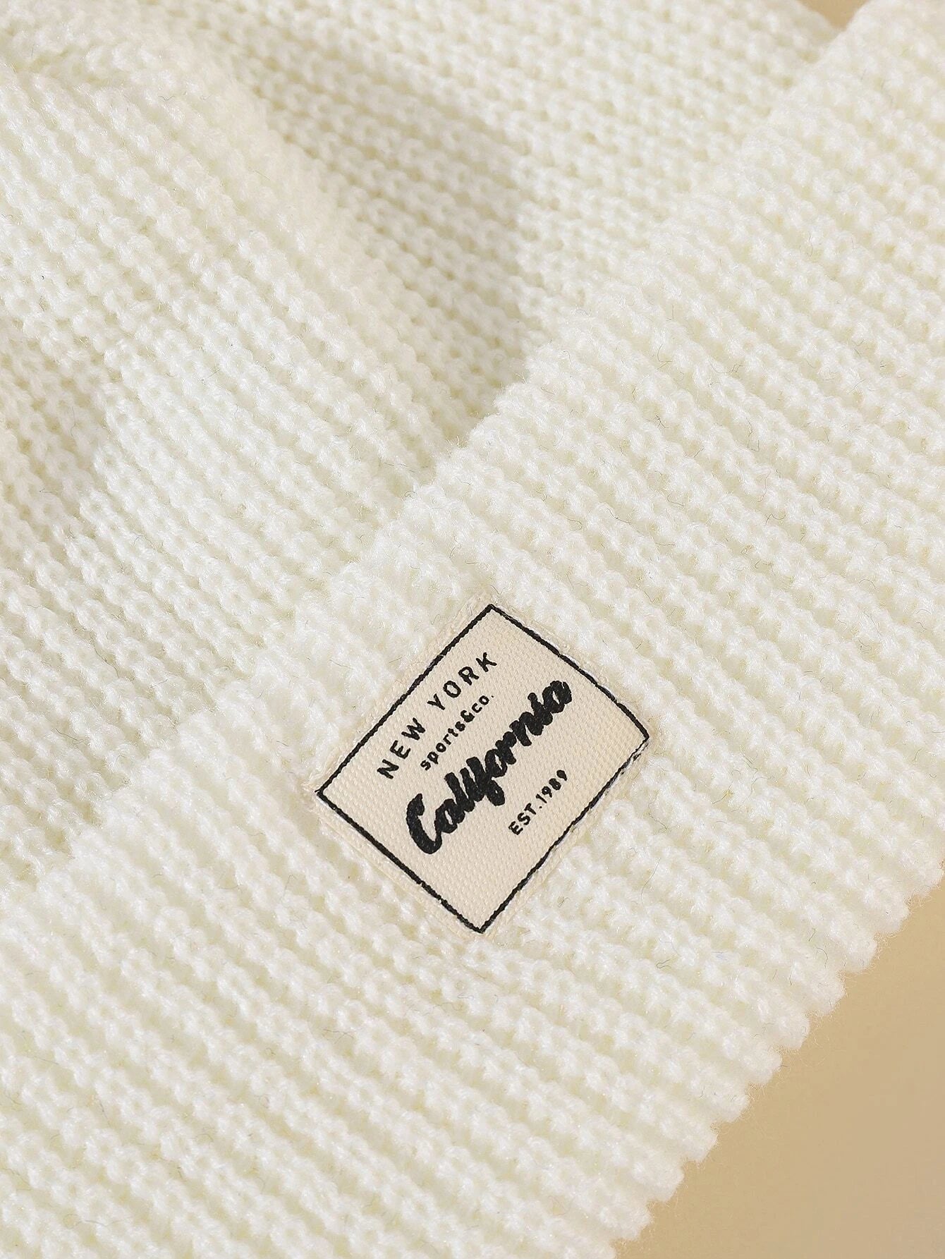 Classic Ribbed Knit Beanie – California Edition
