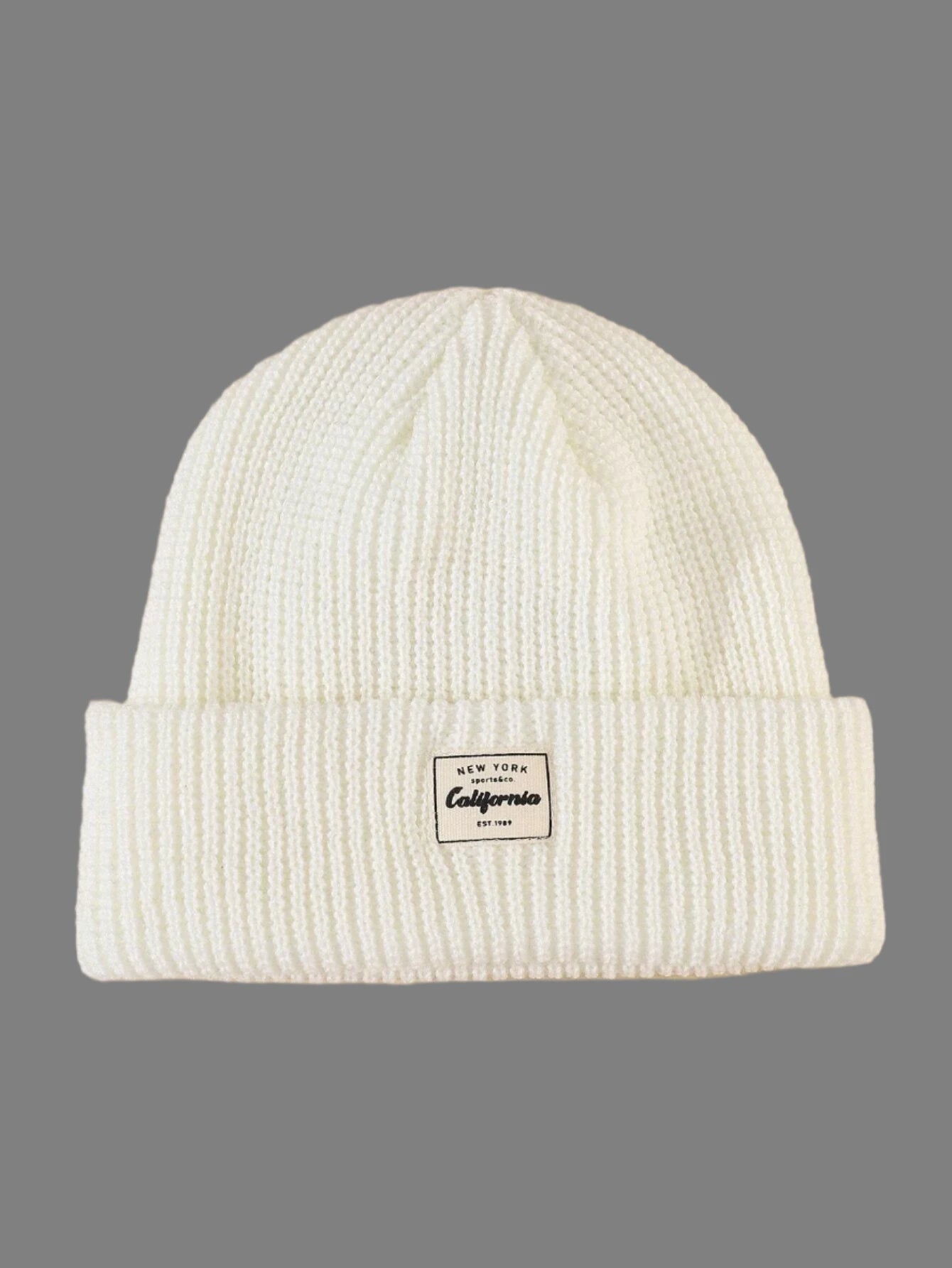 Classic Ribbed Knit Beanie – California Edition