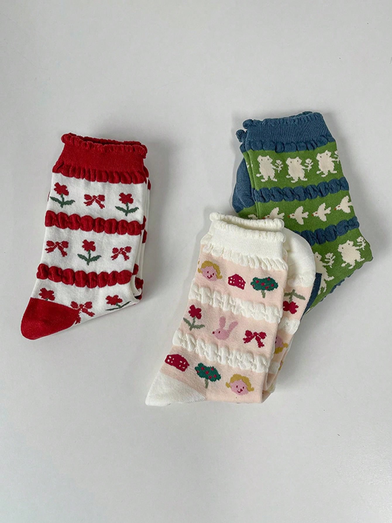 6 Pairs Fun and Cozy Animal-Themed Socks – Perfect for Adding a Playful Touch to Your Wardrobe