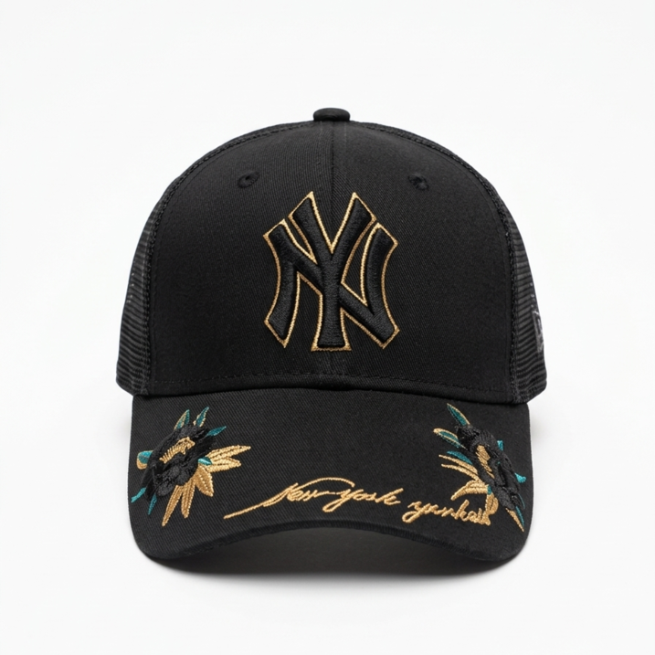 Premium Black & Gold NY Edition Trucker Hat