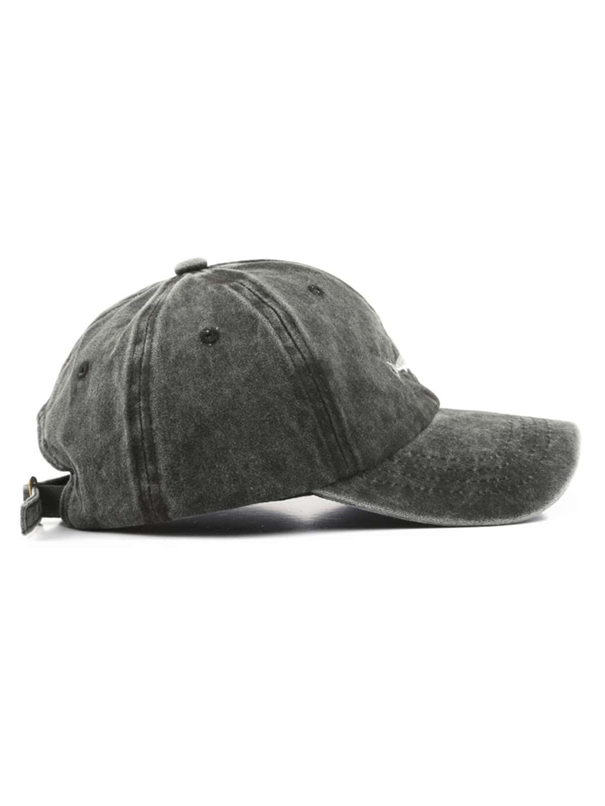1pc Unisex Sporty Vintage Washed Shark Baseball Cap