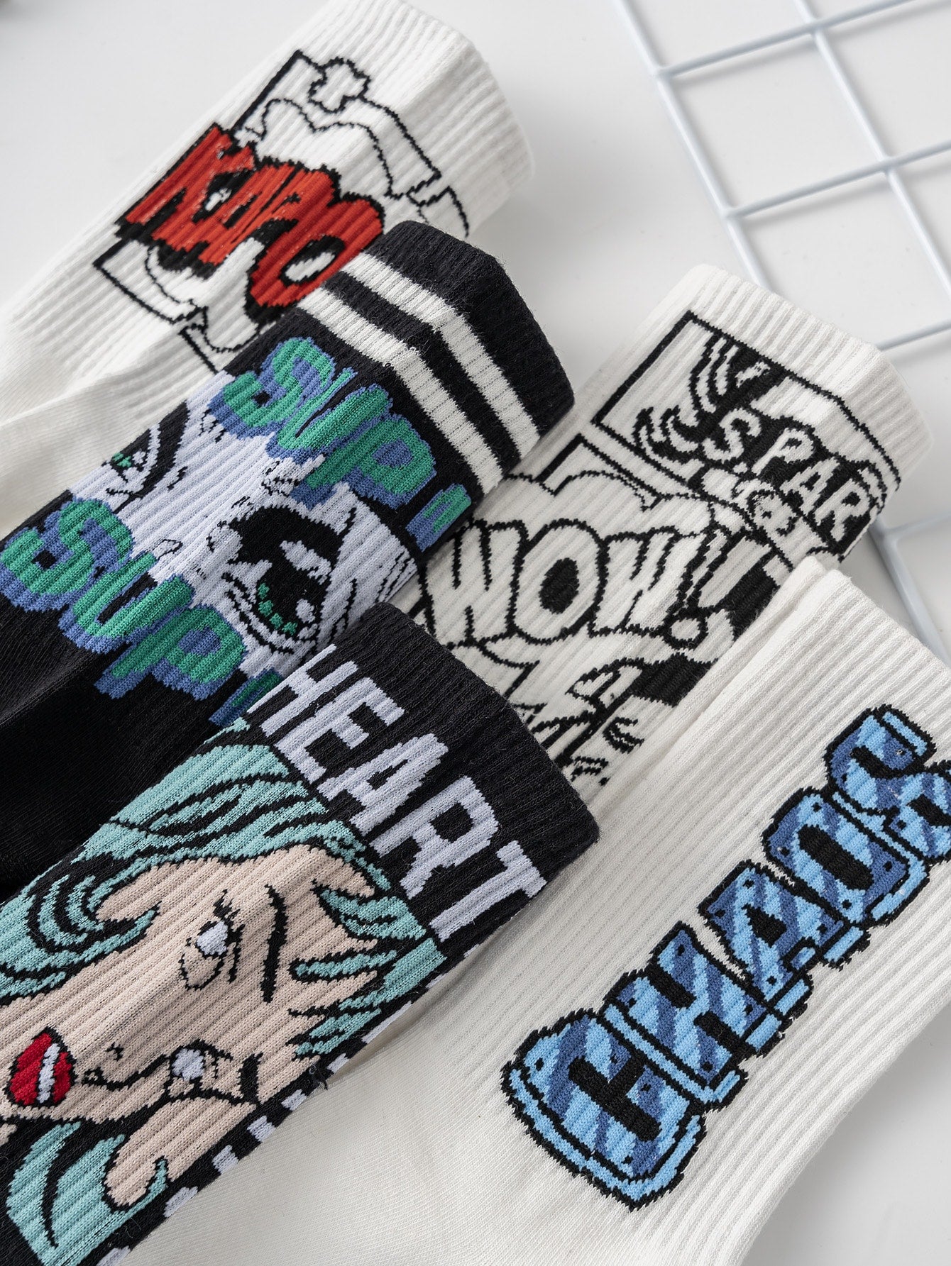 5 Pairs Street Wear Socks