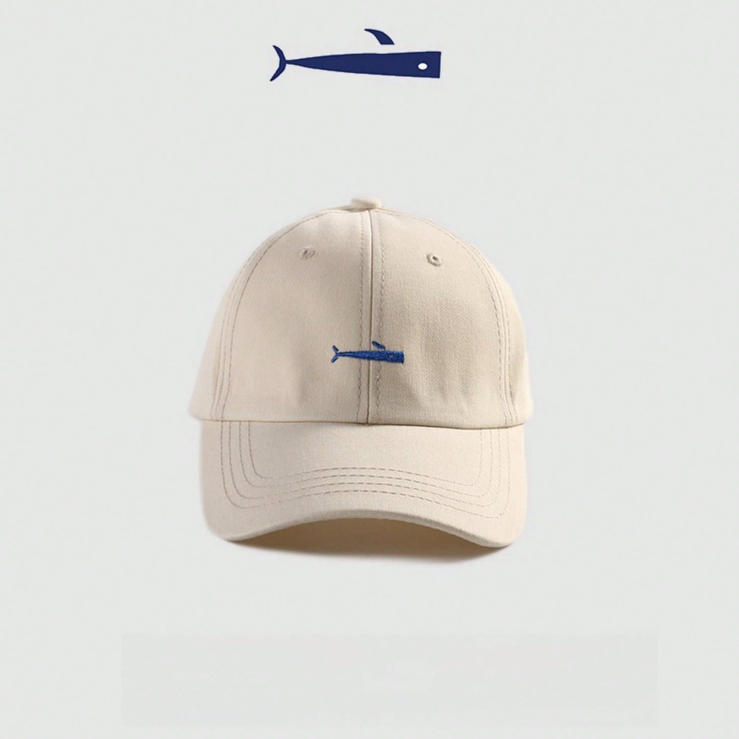 Beige Whale Cap