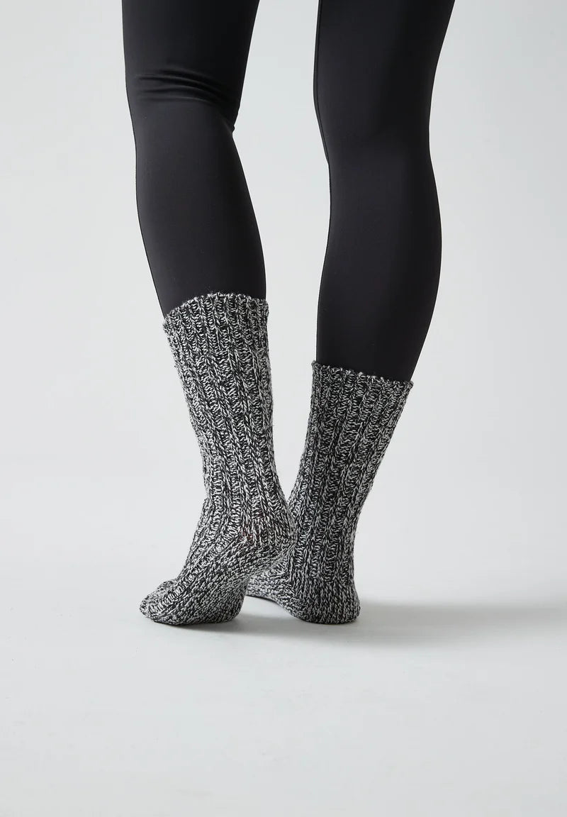 Chunky Marled Knit Winter Socks (2-Pack) – Warm & Cozy