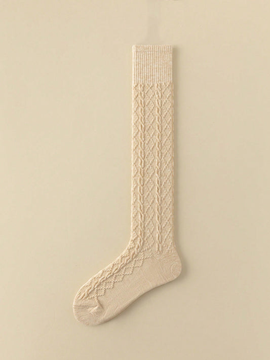 Long Winter Socks – Warm Knee-High Knit Socks for Women in Lebanon